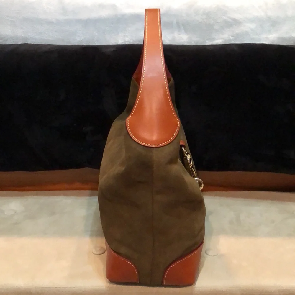 Dooney & Bourke Olive and Tan Hobo Bag Set - Picture 5 of 16